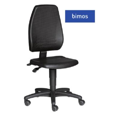 Stolička pracovná na kolieskach nastaviteľná PU pena výška 440-610mm BIMOS