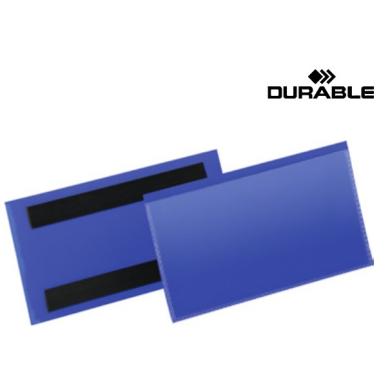 Štítok 150x67 mm identifikačný magnetický tmavomodrý DURABLE