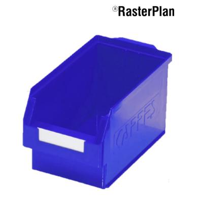 Prepravka regálová 350x200x200 mm priehľadná modrá velkosť 3 RASTERPLAN