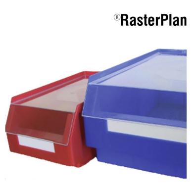 Veko na prepravku regálovú 350x200 mm priehľadná velkosť 3-4 RASTERPLAN