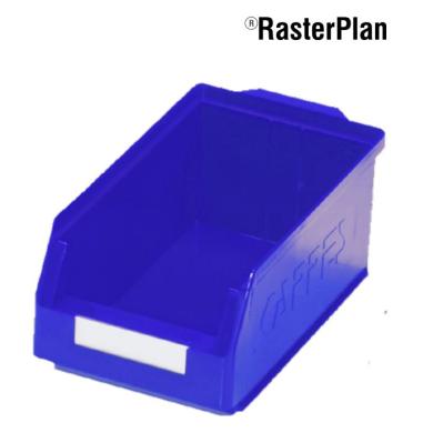 Prepravka regálová 350x200x150 mm priehľadná modrá velkosť 4 RASTERPLAN