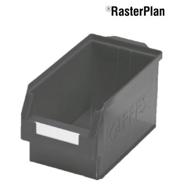 Prepravka regálová 350x200x200 mm priehľadná šedá velkosť 3 RASTERPLAN