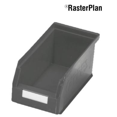 Prepravka regálová 290x140x130 mm priehľadná šedá veľkosť 5 RASTERPLAN