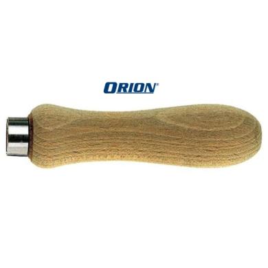 Rukoväť 100 mm z tvrdého dreva pre pílniky, integrovaná svorka ORION