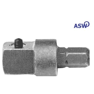 Adaptér bit 1/4" 6-hran 3/8" 4-hran L30mm ASW