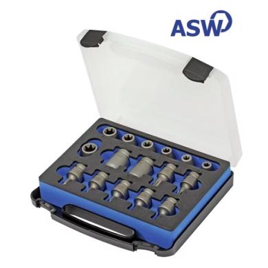 Sada nástrčných kľúčov 1/2" TORX 16 dielna sada ASW