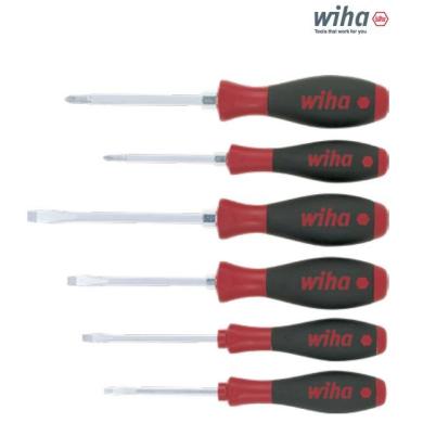 Skrutkovač sada plochý krížový 6ks SoftFinish WIHA