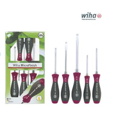 Skrutkovač sada plochý krížový 5ks MicroFinish WIHA