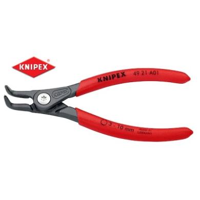 Kliešte 210 zahnuté pre poistné krúžky 40-100 mm vonkajšie A31 DIN 5254 KNIPEX