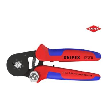 Kliešte 180 mm krimpovacie samostavacie pre koncové dutinky KNIPEX