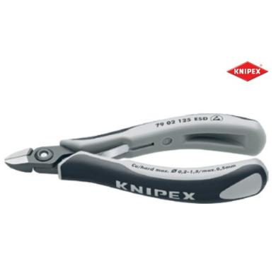 Kliešte 125 mm štikacie bočné na elektroniku Knipex 79 02 125 ESD