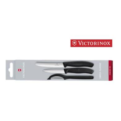 Nôž a škrabka kuchynská sada 3ks VICTORINOX