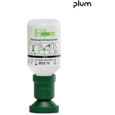 Fľaša 200 ml plastová na výplach očí zelená DIN 15154-4 PLUM