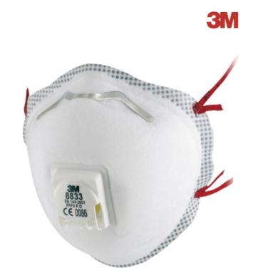 Respirátor FFP 3 s výdychovým ventillom bal/10ks typ 8833 3M