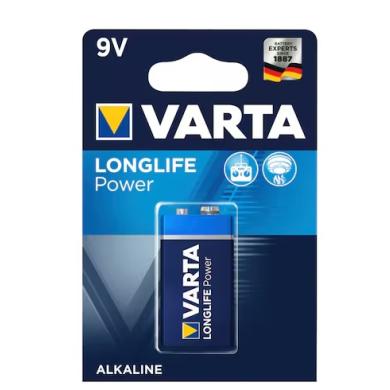 Batéria alkalická typ 9,0V/DC VARTA LONGLIFE POWER