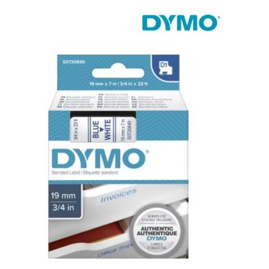 Páska 19 mm x 7 m D1 biela štítkovacia polyester (PES) DYMO
