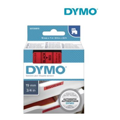 Páska 19 mm x 7 m D1 červená štítkovacia polyester (PES) DYMO