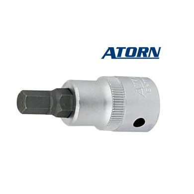 Hlavica 1/4" 3 mm zástrčná krátka ATORN