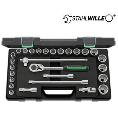 Kľúč nástrčný 1/2" sada 28ks  6-hran STAHLVILLE