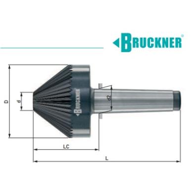 Hrot 75° MK3 D52 d10 L-132mm  37z  Bruckner