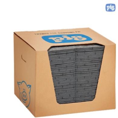 Rohož 380x380mm absorpčná univerzálna 100 (balenie 100 ks) PIG