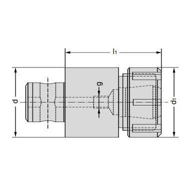 Upínač d40 ER25 D1-16 ABS40xER25x64 GeWeFa