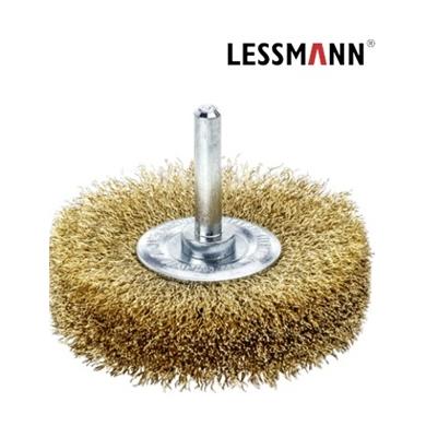Kartáč D50 x 14 x 6 drôt 0,2 mm mosadzný drôtený zvlnený 415543 LESSMANN