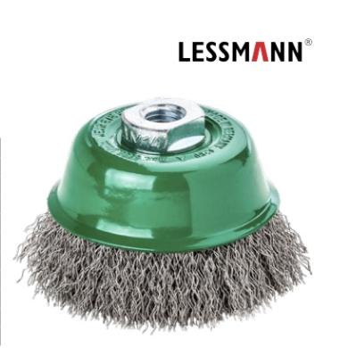 Kartáč D65 hrncový nerezový drôt 0,35 zvlnený M14 LESSMANN