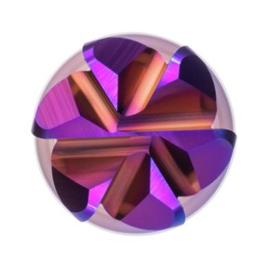 Fréza D6 tvrdokovová viaczubová SC TiAISiN 6x18x65mm polomer hrany 0,1mm ATORN