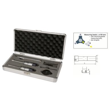 Mikrometer dutinový 125-150 / 0,005 3-dotykový sada analógový Schut
