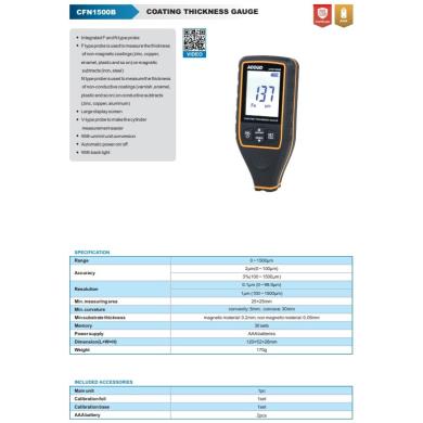 Hrúbkomer 0-1,5 FN náterov digitálny so vstavanou sondou ACCUD