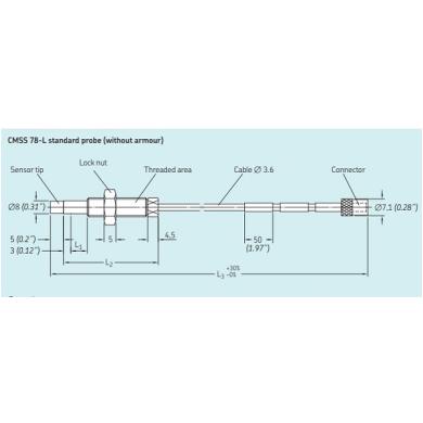 CMSS 78-LM2-00-03-50 SKF sonda s káblom