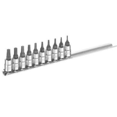 Hlavica 1/4" TORX zástrčná na lište 10 dielna sada E030703 Tona Expert