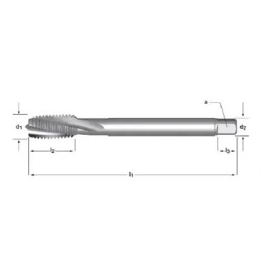 Závitník UNC 7/16-14 2B HSSCo strojný špirálová drážka DIN 376 DORMER E276