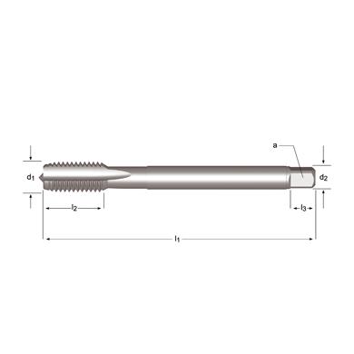 Závitník UNF 5/16-24 2B HSS-E PM strojný priama drážka DIN 374 E278 Dormer