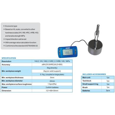 Tvrdomer 350 prenosný digitálny ASTM A956-02 ekonomický ACCUD