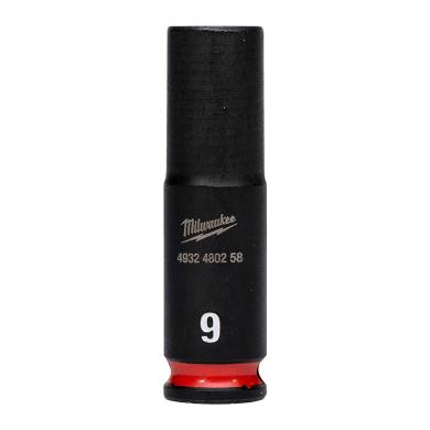 Hlavica 3/8" 9mm 6-hran nástrčná predlžená Shockwave MILWAUKEE