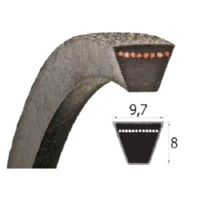 Klinový remeň 9,5x725 Lw/738 La