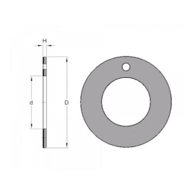 Axiálne ložisko B10 A18 KU s vrstvou PTFE