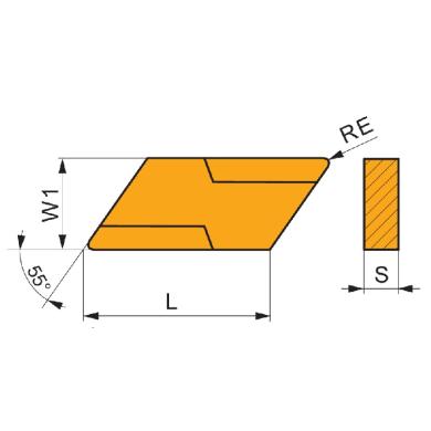 KNUX 16 04 05 SR-73 6640 sústružnícke doštičky PRAMET