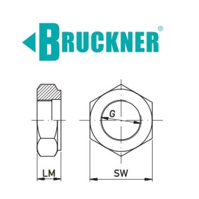 Matica M27x1,5 sťahovacia DIN 807 pre otočné hroty Bruckner