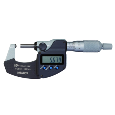 Mikrometer 0-25 / 0,001 strmeňový s guľovým alebo valcovým dotykom MITUTOYO