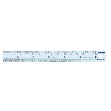 Pravítko 150 mm/6" oceľ presnosť 0,18mm ACCUD