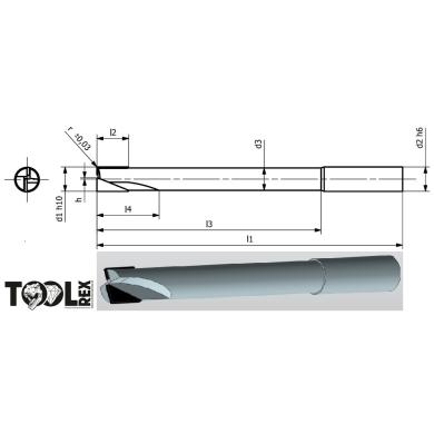 Fréza D12 150/15 RXX 2z 0° PCD ToolREX