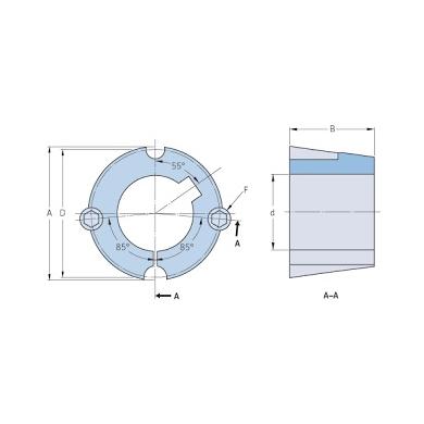 PHF TB4040X80MM SKF puzdro