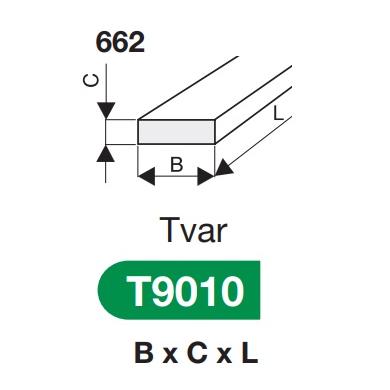 Brúsny pilník T9010 20x6x100 99A 120 O 6 V 80 obdĺžnikový Tyrolit 66251 2012.80