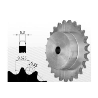 Reťazové koleso 06B-1 Z=019 s nábojom oceľové