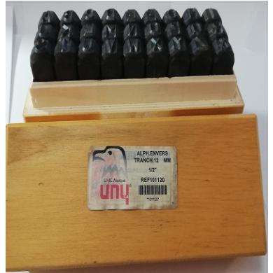 Razidlá písmená veľkosť 12 mm (sada 27 dielná) ABECEDA