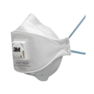Respirátor FFP2 s výdychovým ventilom NR D AURA 9322+ 3M EN 140:2001
