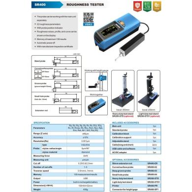 Drsnomer ACCUD SR400 prenosný
